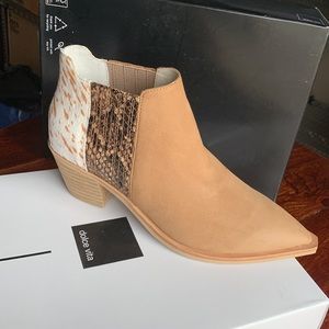 Dolce vita shana 6.5 real fur cow hair botties New in Box